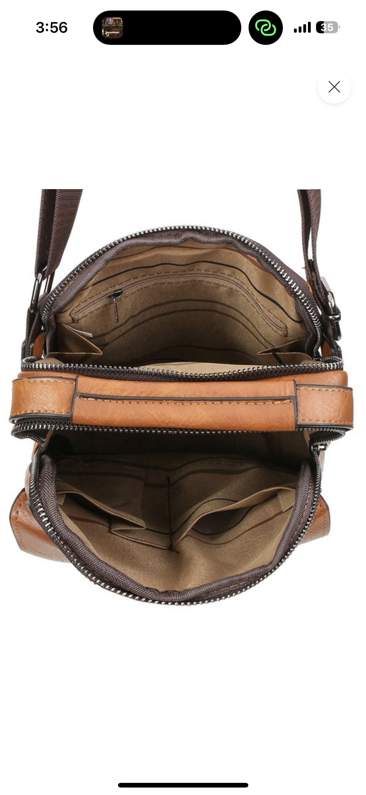 Faux Leather Crossbody Purse