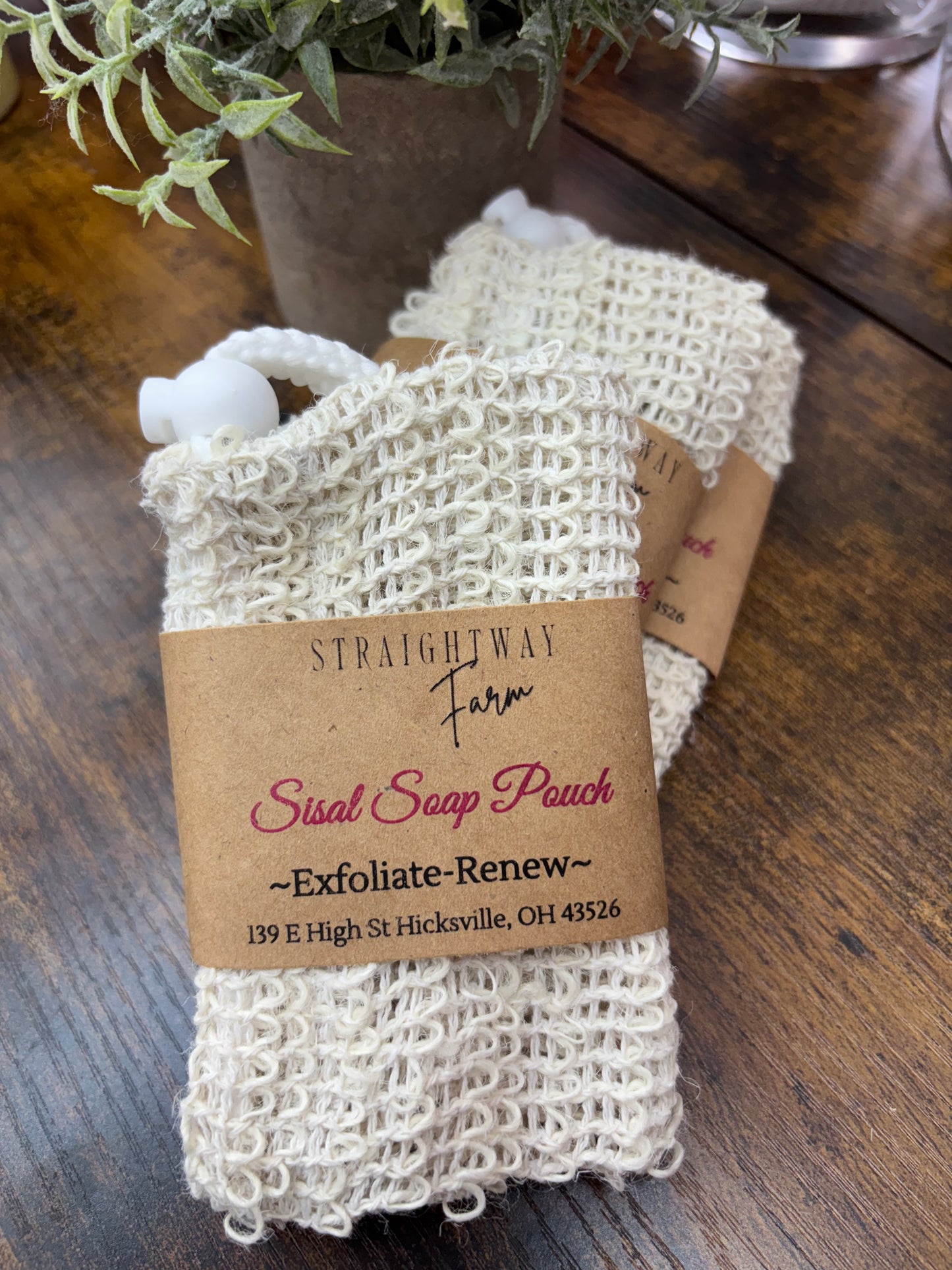 Sisal Soap Pouch, save your little soap pieces. Zero waste.