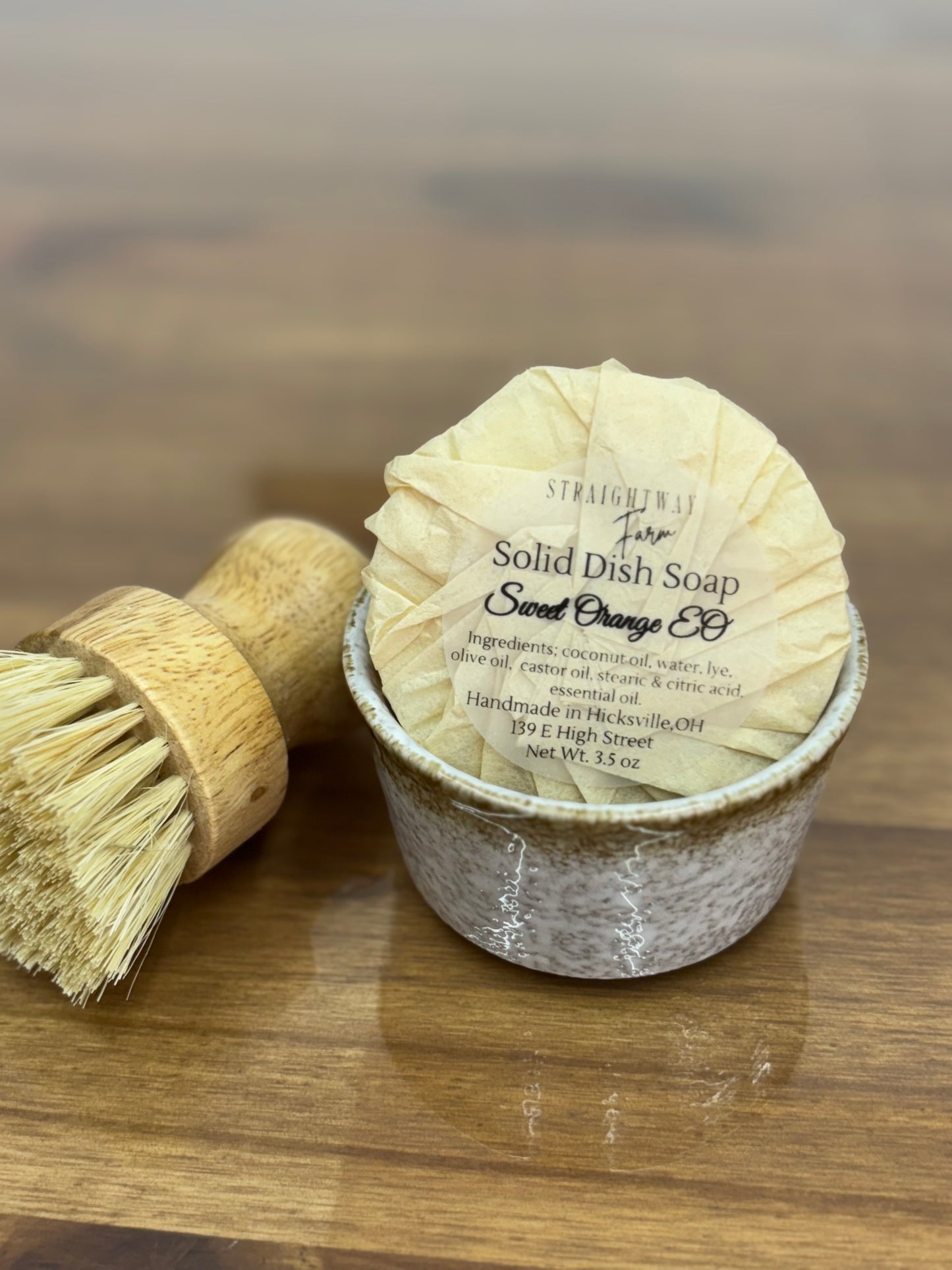 Zero waste dish soap. This dish soap will leave your dishes sparkling clean. Lemongrass essential oil, Sweet Orange essential oil, Unscented.
