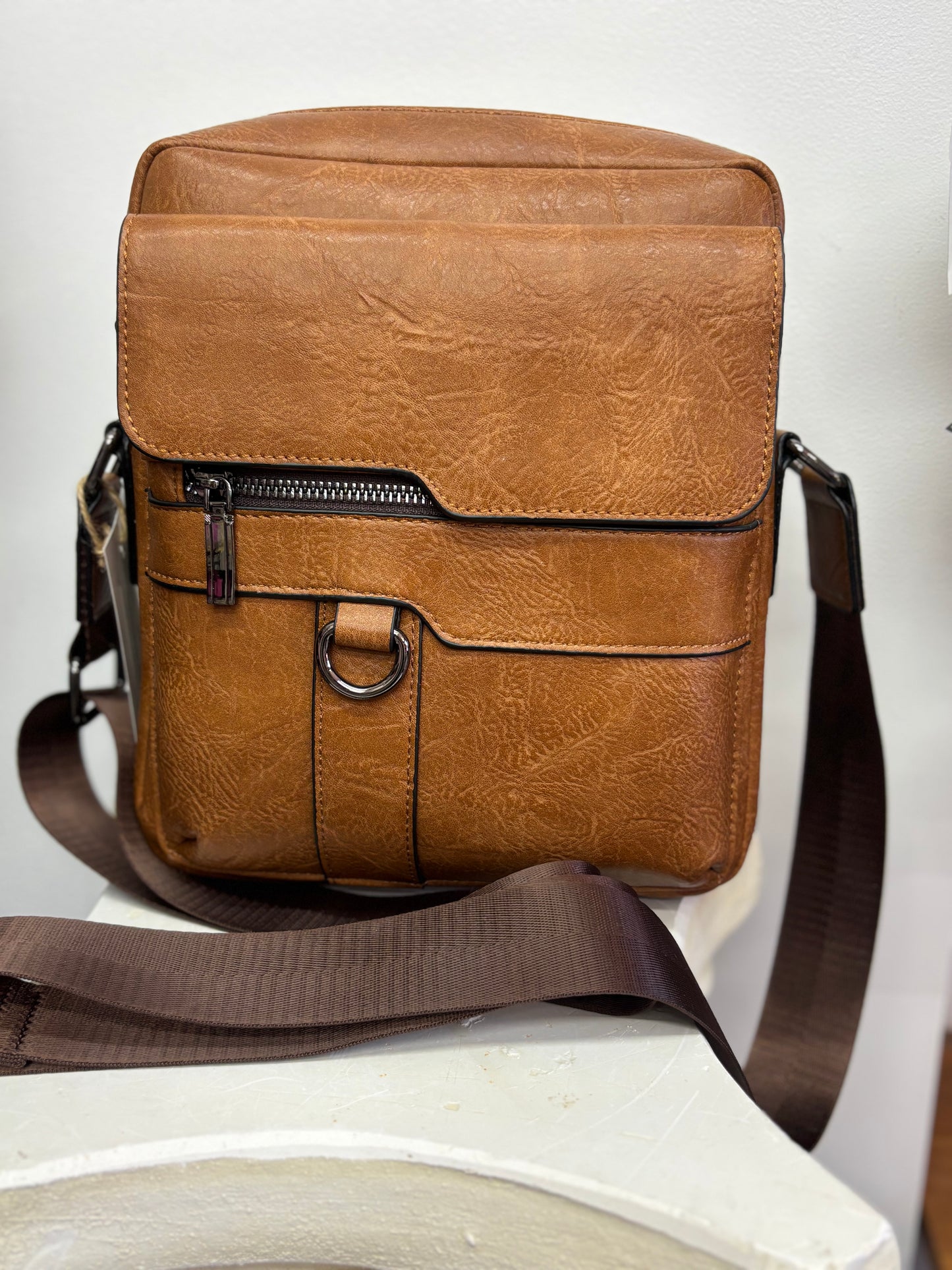 Faux leather luxury crossbody