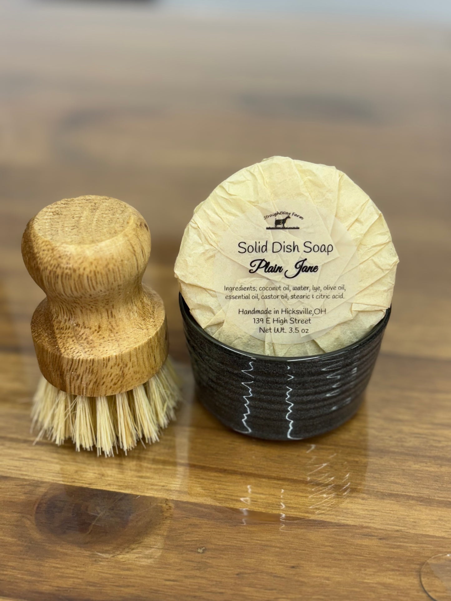 Zero waste dish soap. This dish soap will leave your dishes sparkling clean. Lemongrass essential oil, Sweet Orange essential oil, Unscented.