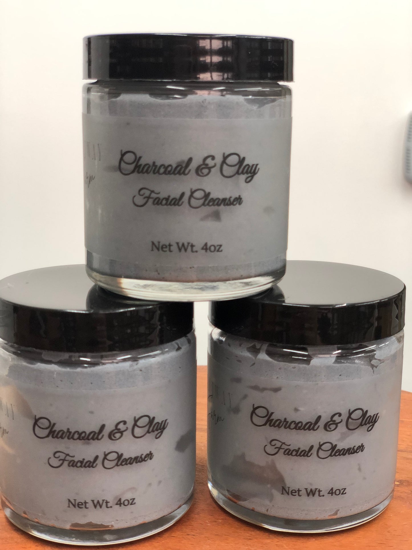 Activated Charcoal & Clay Facial Cleanser or Scrub