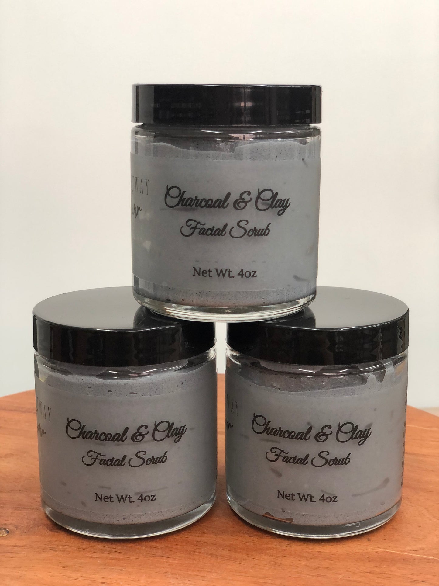 Activated Charcoal & Clay Facial Cleanser or Scrub