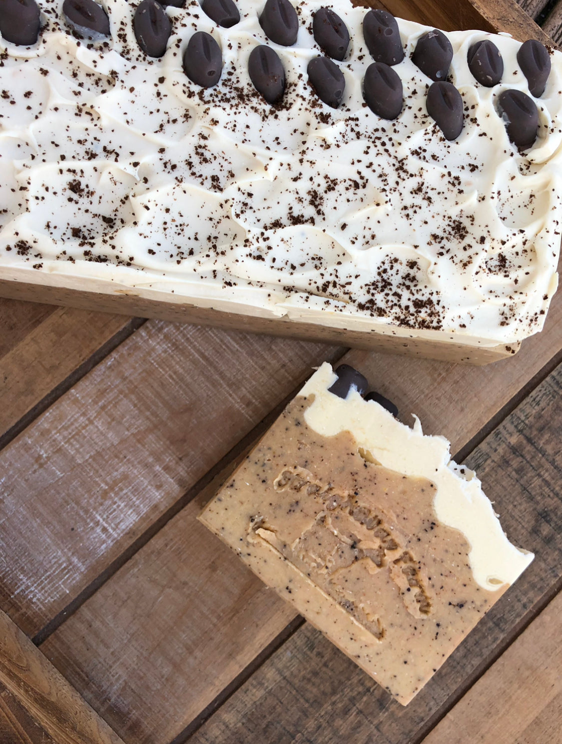 Goat Milk & Tallow Soap. Natural Skincare. Coffeehouse Scrub.