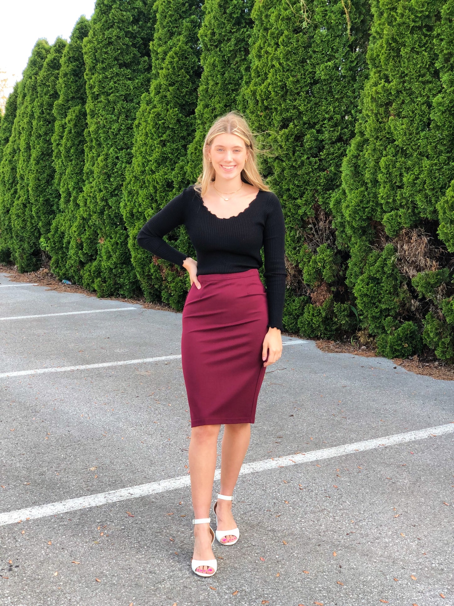 Maroon Skirt (Be-Girl)