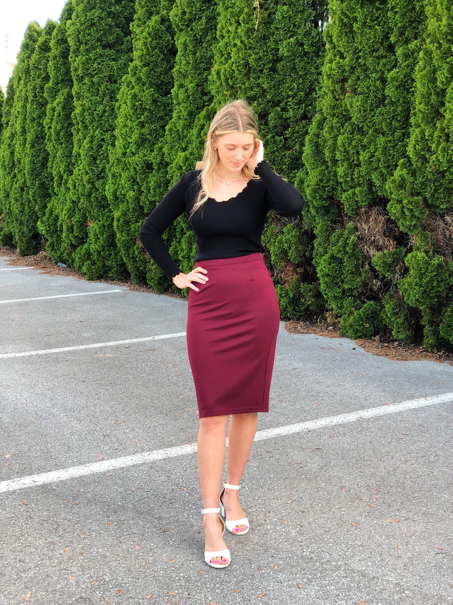 Maroon Skirt (Be-Girl)