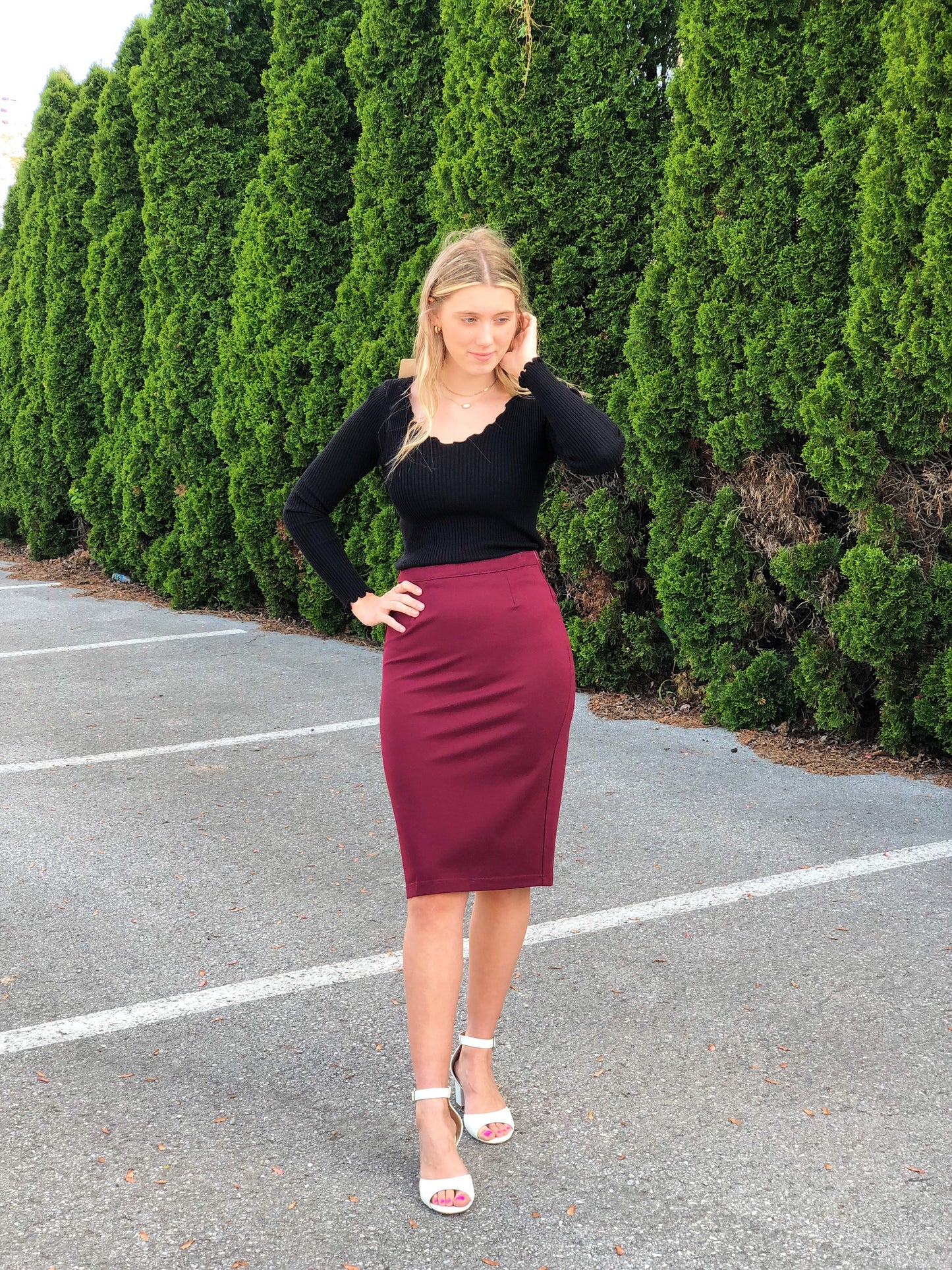 Maroon Skirt (Be-Girl)
