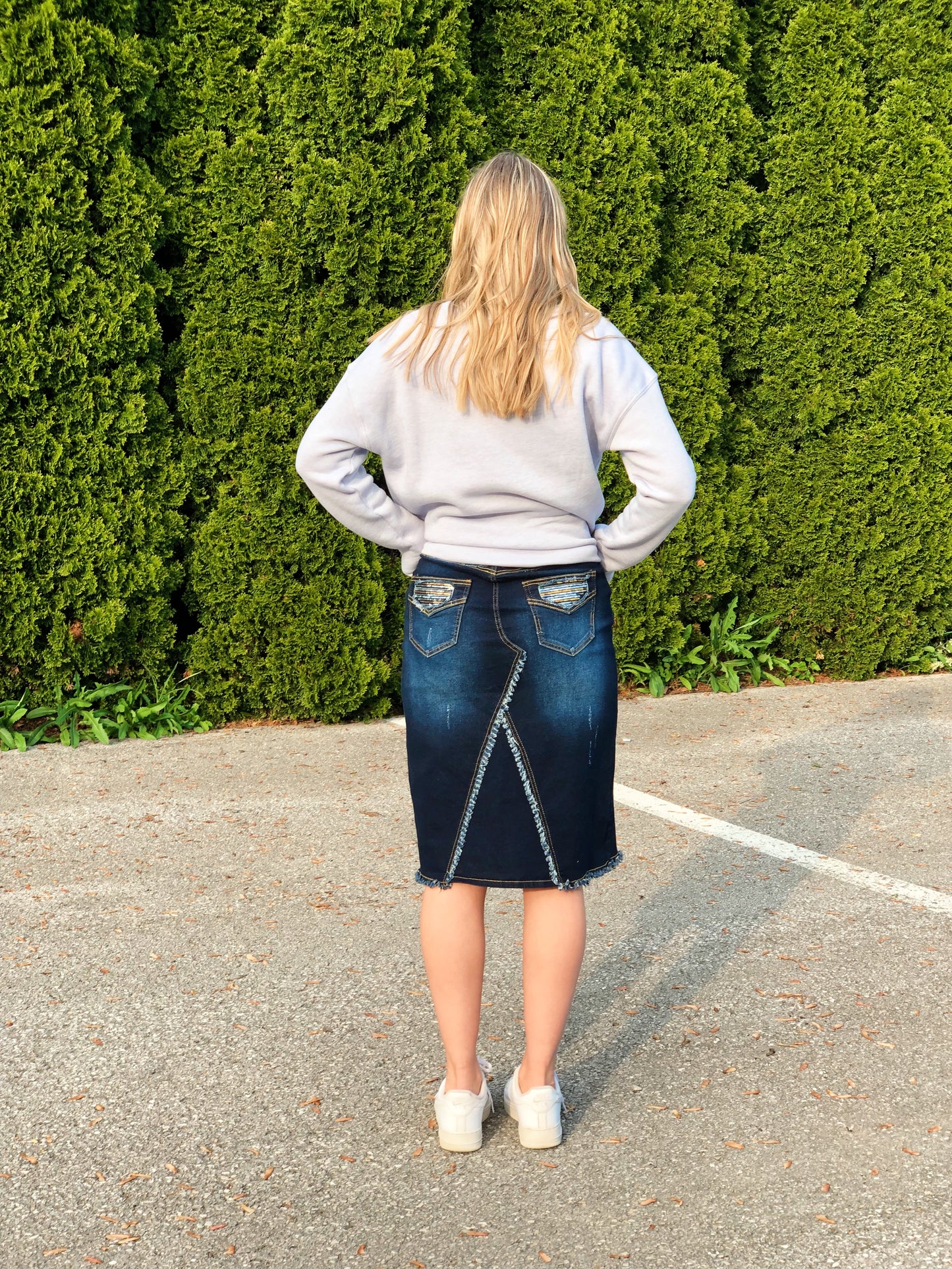 Midi Denim Skirt