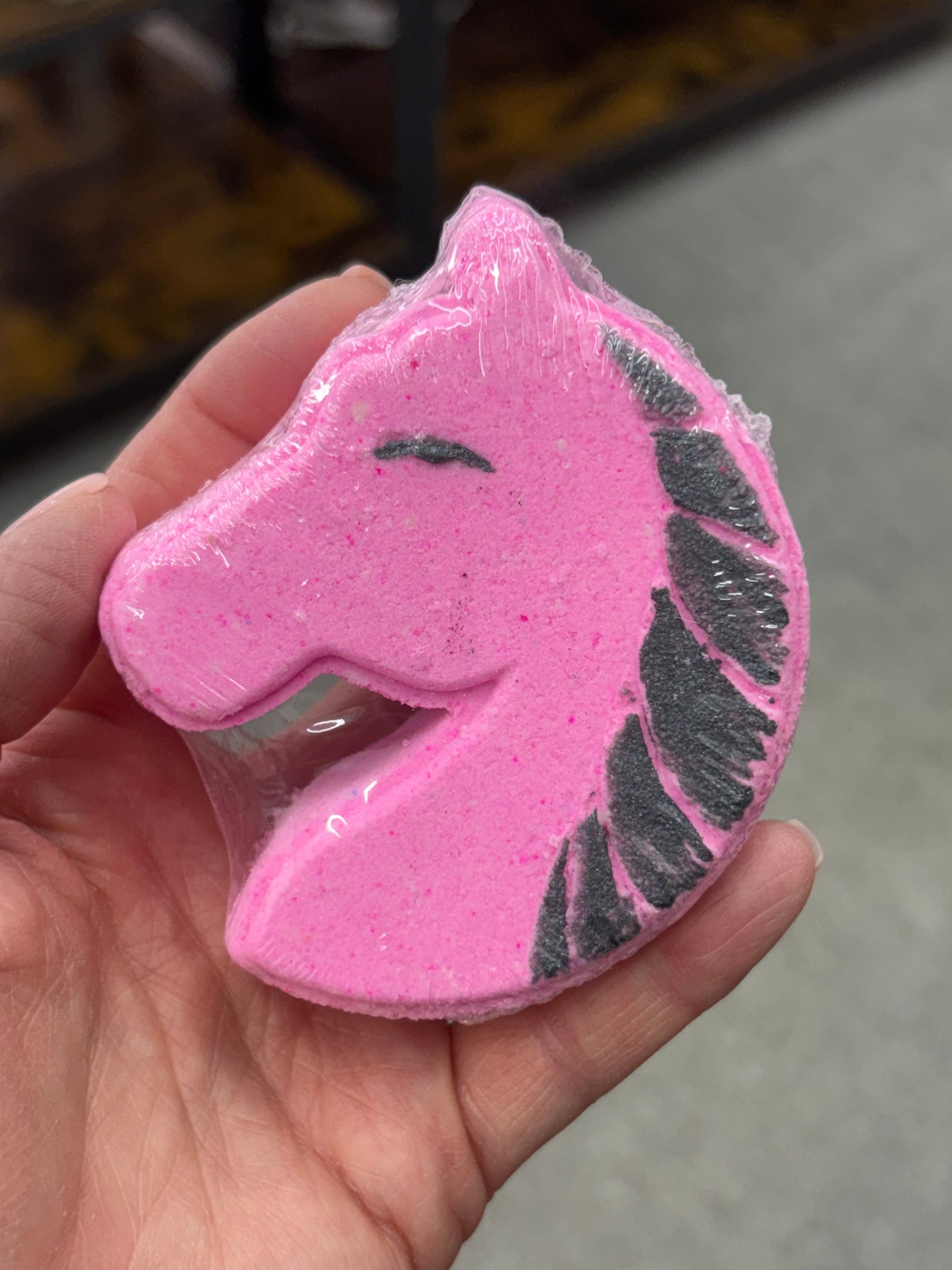 Horse bath bombs. Naturally made with shea butter & goat milk. Goat milk bath products. 