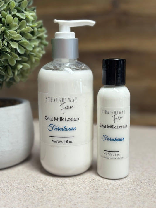 Natural goat milk lotion. Hydrating and moisturizing without chemicals and toxins. 