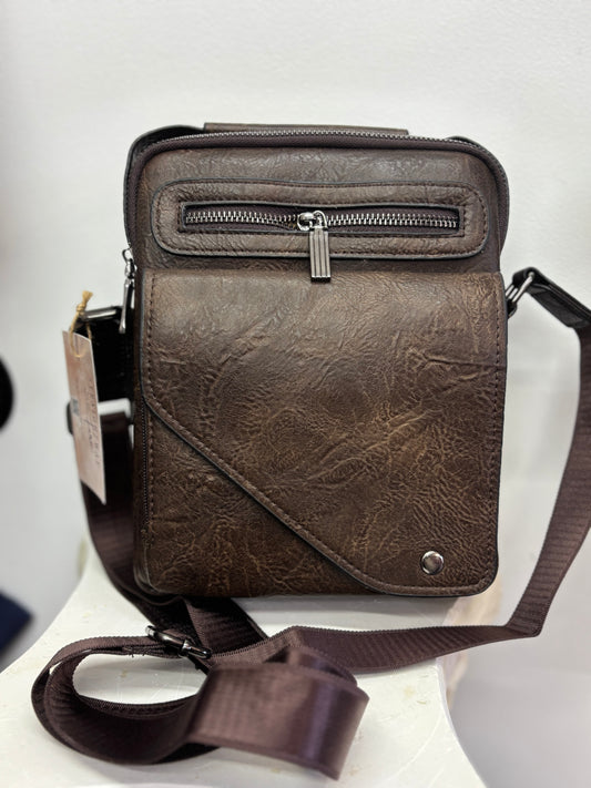 Faux Leather Crossbody Purse