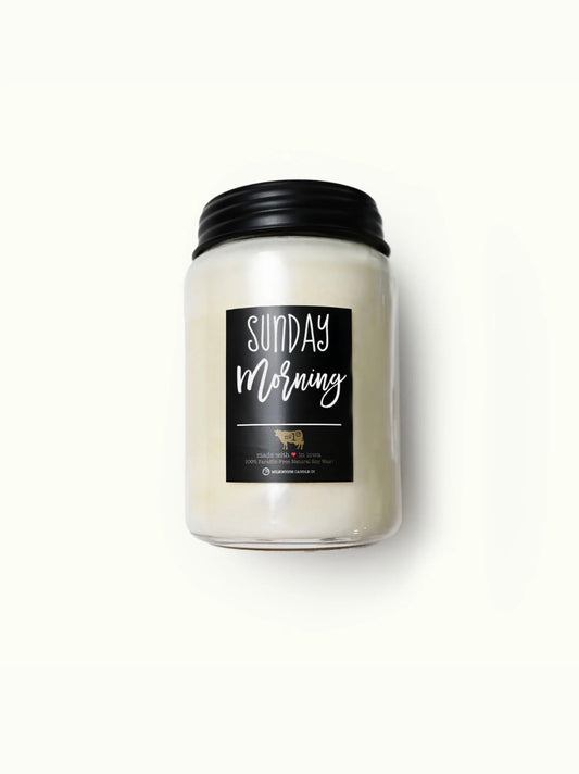 Milkhouse Candle Co Sunday Morning 26 oz Farmhouse Jar