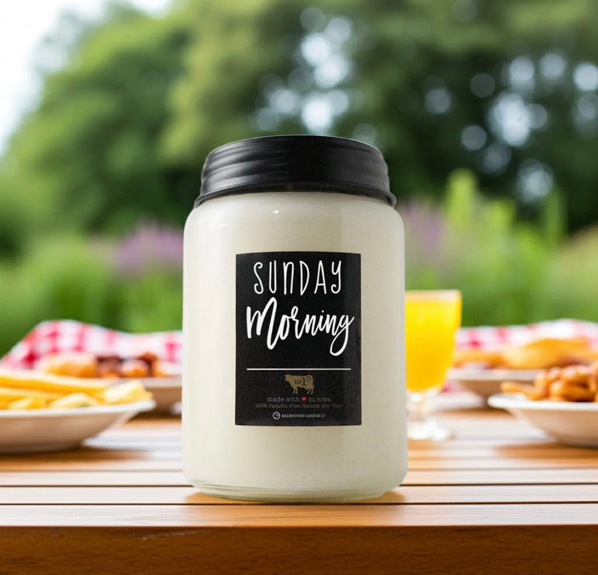 Milkhouse Candle Co Sunday Morning 26 oz Farmhouse Jar