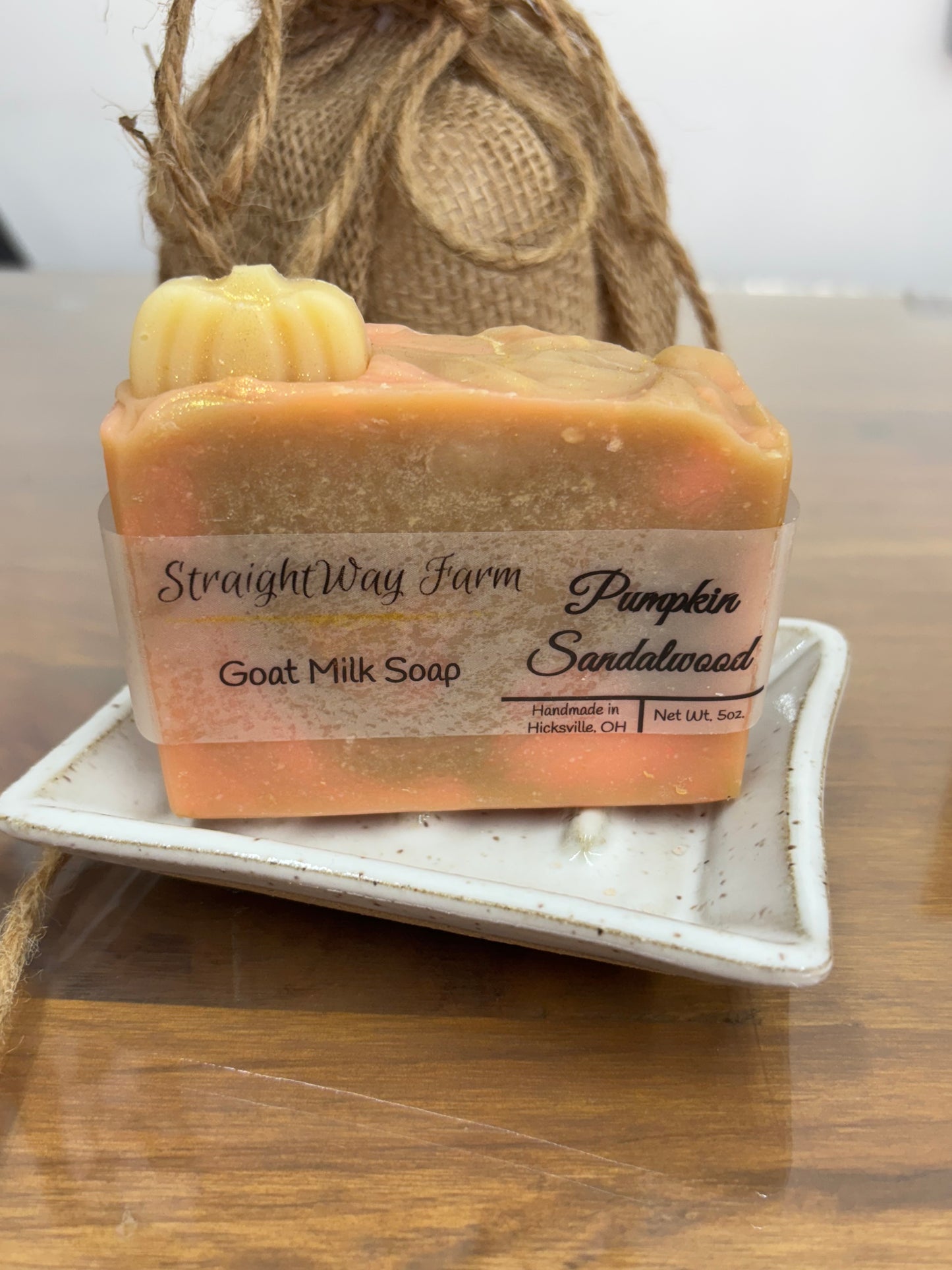 The best goat milk soap. Helps heal eczema, psoriasis, and other skin issues. Hydrate your skin instead of stripping the oil off of your skin like big box or soaps. Natural soap, no harsh chemicals. Fall scented soaps. Pumpkin Sandalwood 