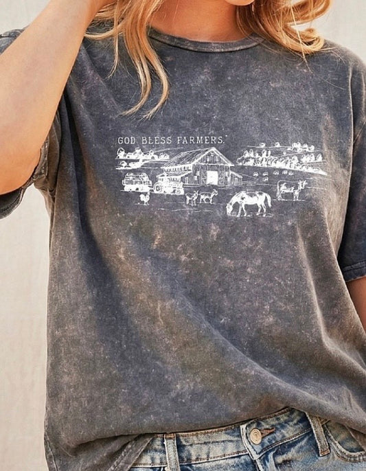 “God Bless Farmers” graphic tee by Oat Collective