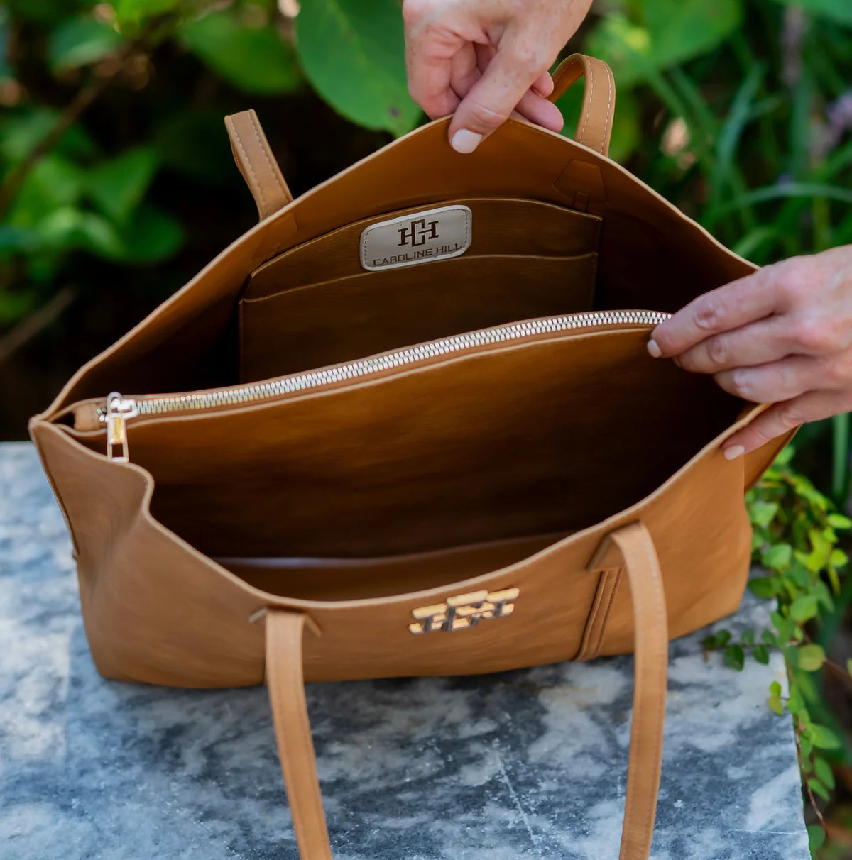 Caroline Hill Saddle Tote Bag