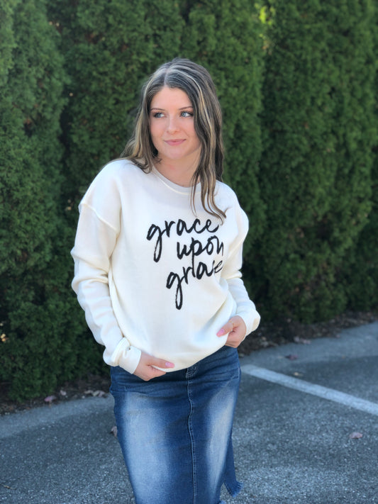 Grace Upon Grace, Oat Collective Crewneck