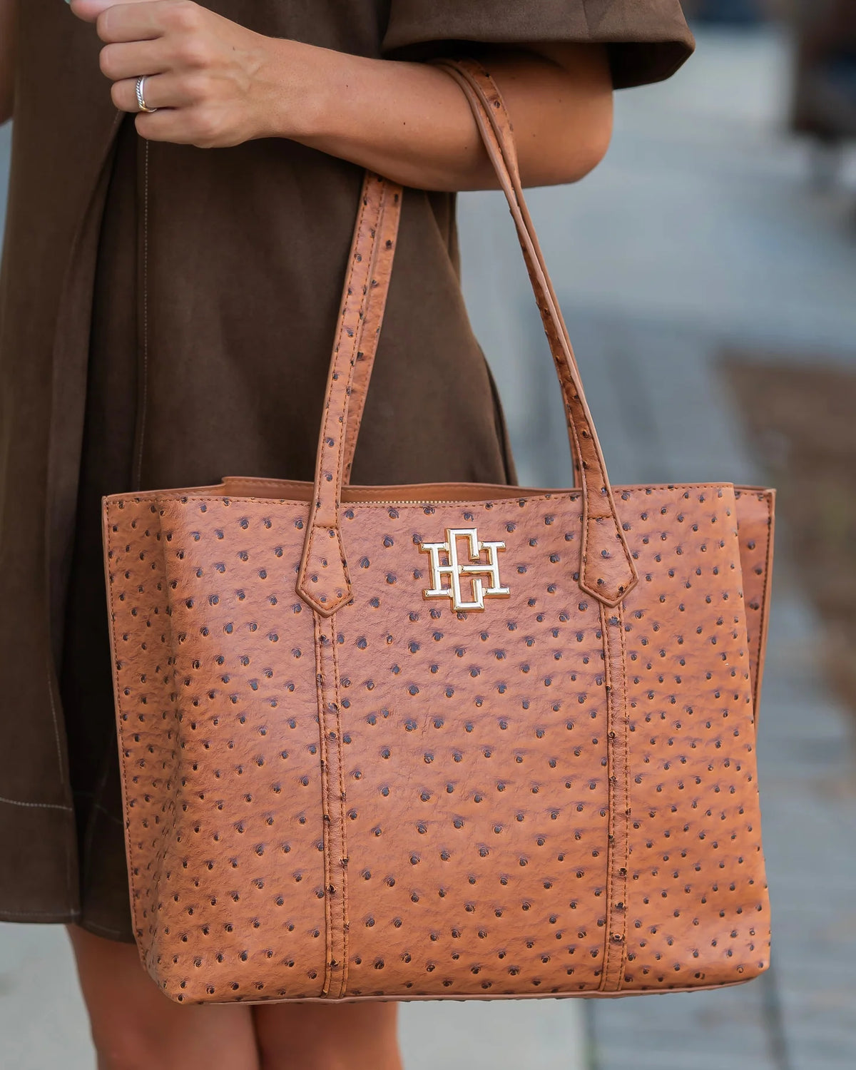 Caroline Hill Saddle Tote Bag